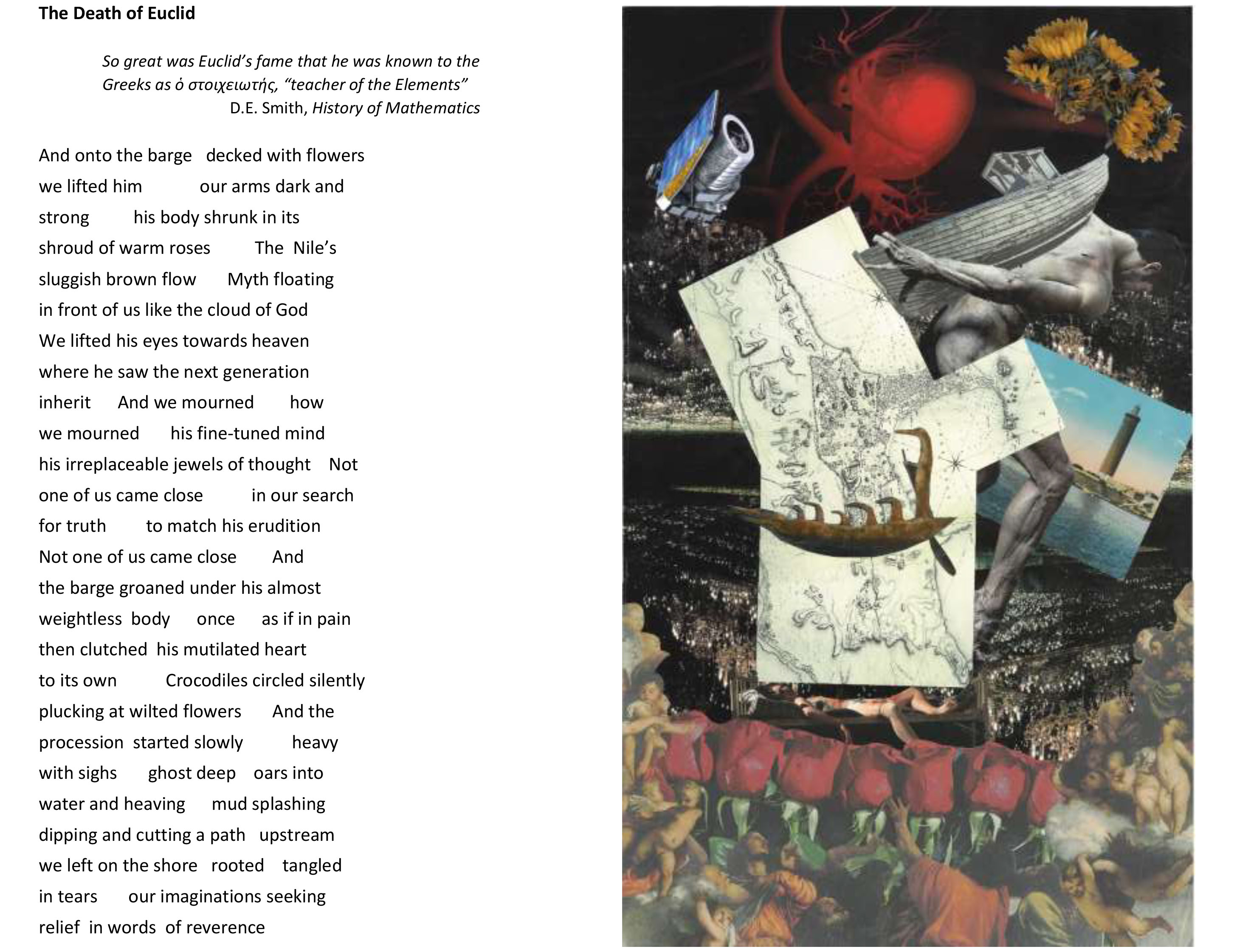 The Death of Euclid poem-collage