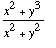 (x^2+y^3)/(x^2+y^2)