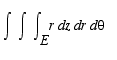 Int(Int(Int(r,z = E .. ``),r = `` .. ``),theta = ``...